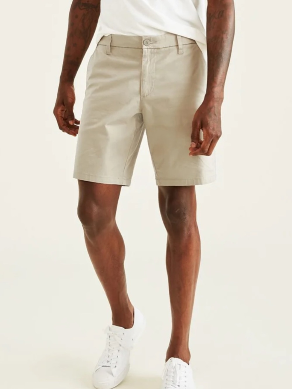 Dockers Ultimate Supreme Flex Porcelain Khaki Chino Shorts (Big and Tall)